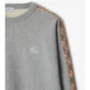 Sudadera de algodón con ribetes a cuadros