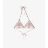 Top de bikini a cuadros