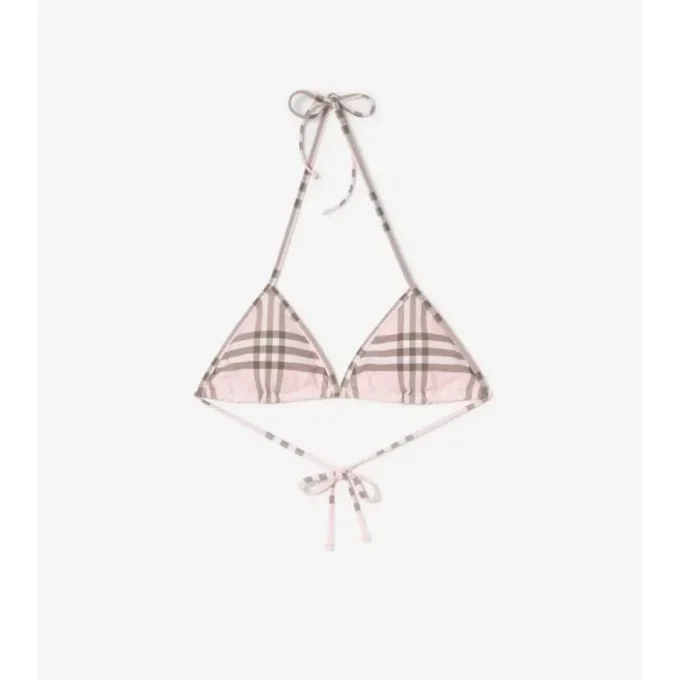 Top de bikini a cuadros