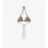 Top de bikini a cuadros