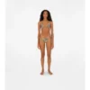 Top de bikini a cuadros