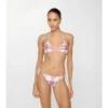 Top de bikini a cuadros