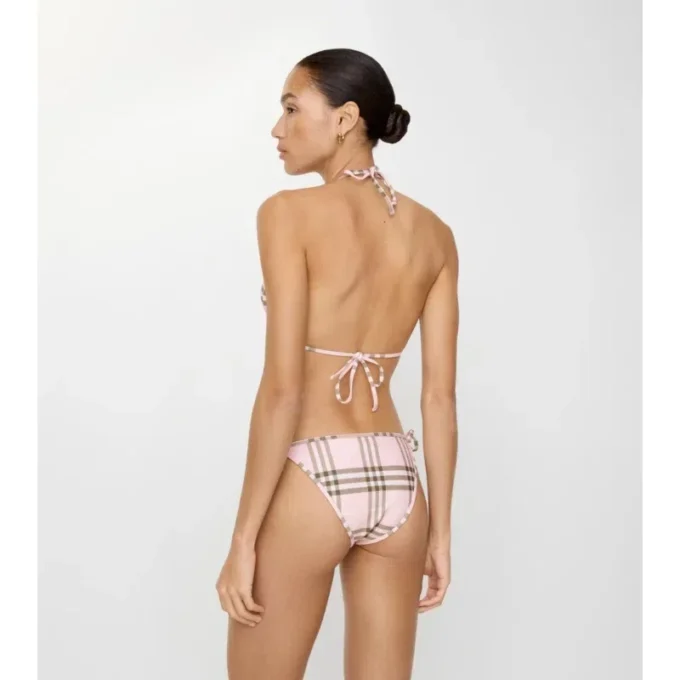 Top de bikini a cuadros