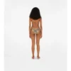 Top de bikini a cuadros