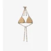 Top de bikini a cuadros