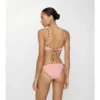 Top de bikini con ribete a cuadros