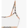 Top de bikini con ribete a cuadros
