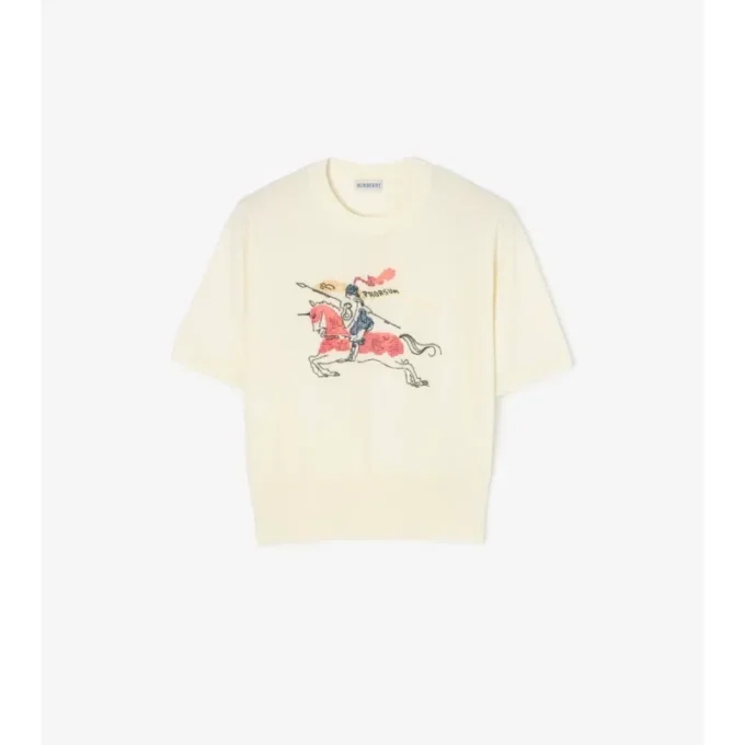 Top de lana EKD con punto de cruz