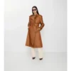 Trench Coat largo de mezcla de nailon