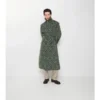 Trench Coat largo de mezcla de viscosa de estilo barroco