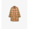 Trench Coat Summerside corto con efecto rafia y revestimiento de cuadros