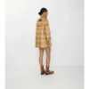 Trench Coat Summerside corto con efecto rafia y revestimiento de cuadros