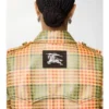 Trench Coat Summerside corto con efecto rafia y revestimiento de cuadros
