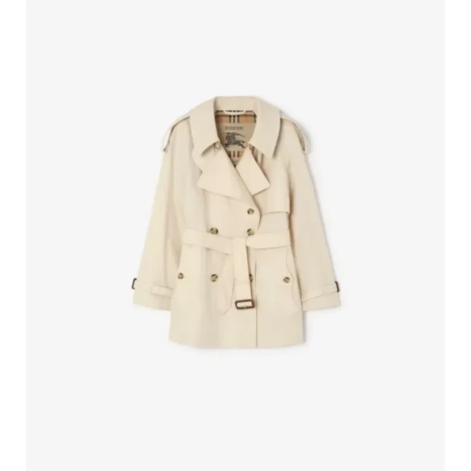 Tropical Gabardine Fitzrovia corta de Gabardine Trench Coat