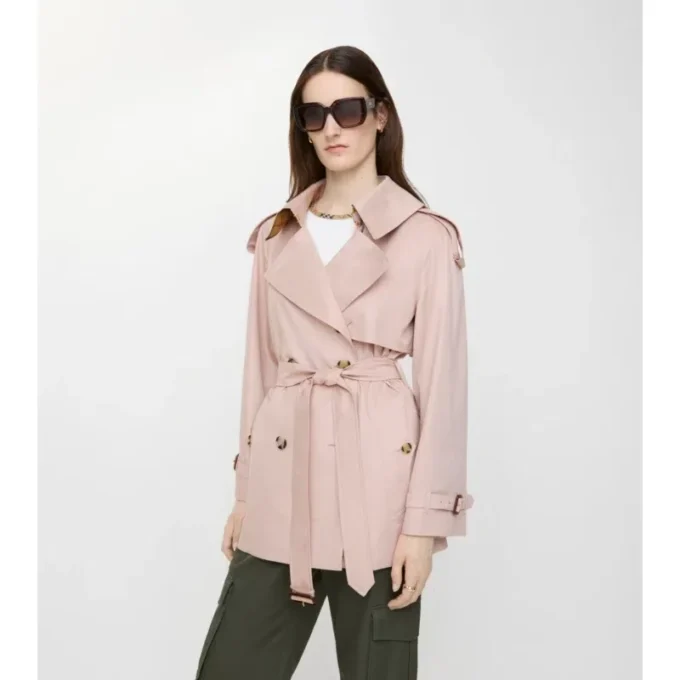Tropical Gabardine Fitzrovia corta de Gabardine Trench Coat