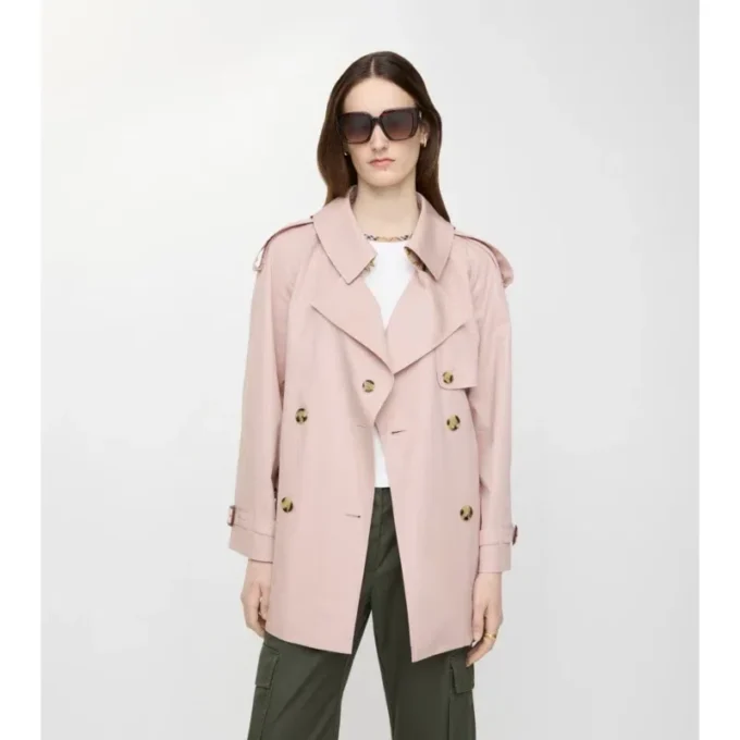 Tropical Gabardine Fitzrovia corta de Gabardine Trench Coat