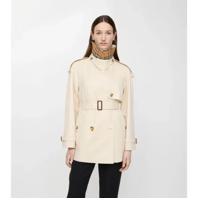 Tropical Gabardine Fitzrovia corta de Gabardine Trench Coat