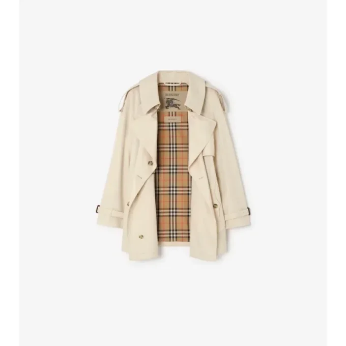 Tropical Gabardine Fitzrovia corta de Gabardine Trench Coat