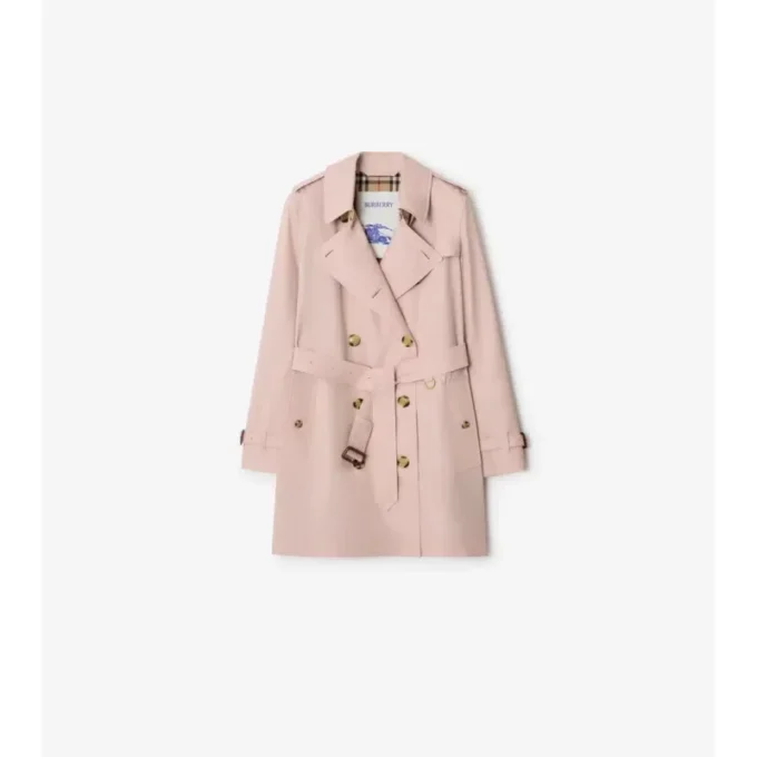 Tropical Gabardine Kensington corta de Gabardine Trench Coat