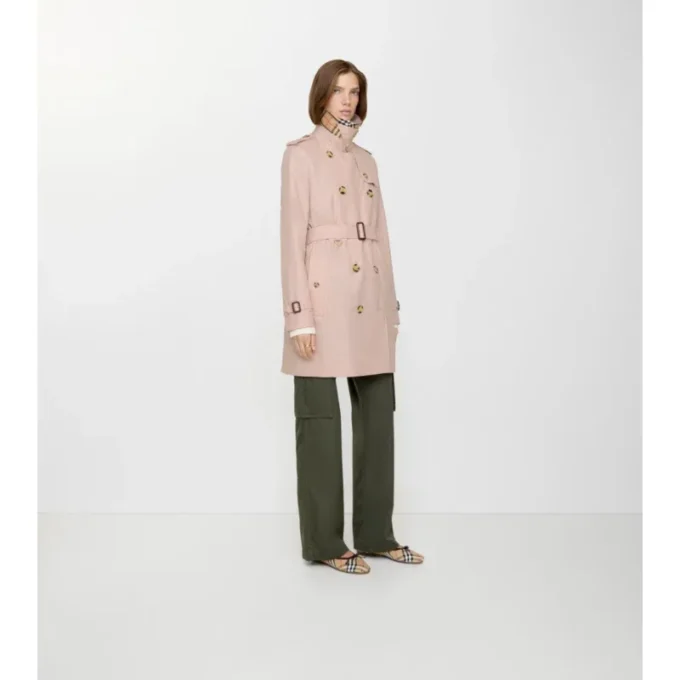 Tropical Gabardine Kensington corta de Gabardine Trench Coat