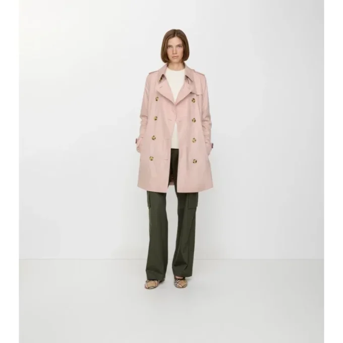 Tropical Gabardine Kensington corta de Gabardine Trench Coat