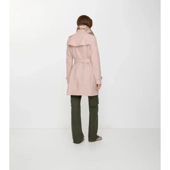 Tropical Gabardine Kensington corta de Gabardine Trench Coat