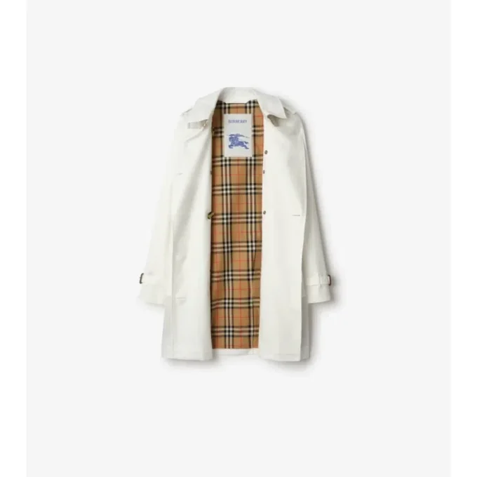 Tropical Gabardine Kensington corta de Gabardine Trench Coat