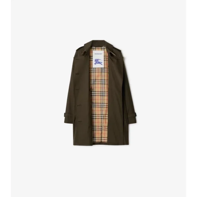 Tropical Gabardine Kensington corta de Gabardine Trench Coat
