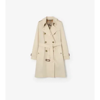 Tropical Gabardine Kensington Trench Coat de gabardina de largo medio