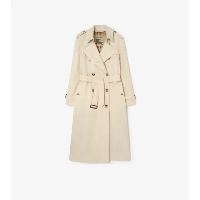 Tropical Gabardine Waterloo larga de gabardina Trench Coat