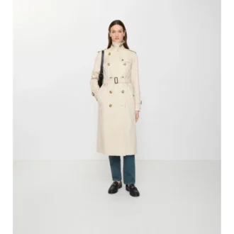 Tropical Gabardine Waterloo larga de gabardina Trench Coat