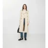 Tropical Gabardine Waterloo larga de gabardina Trench Coat