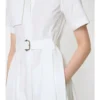 Vestido camisero de popelín de algodón