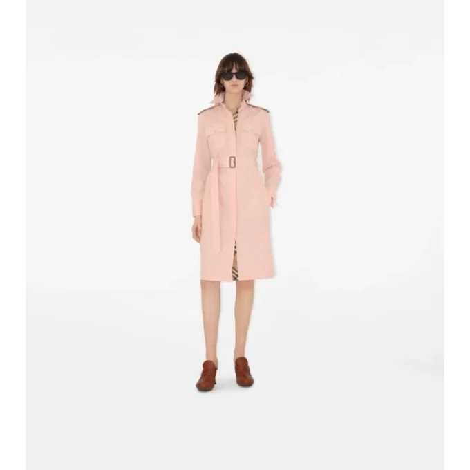 Vestido camisero de popelín de algodón