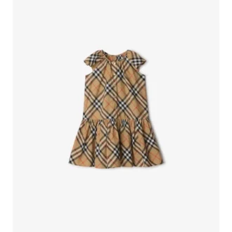Vestido de algodón a cuadros