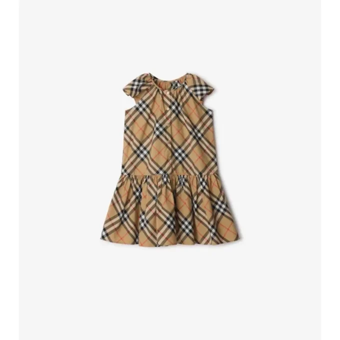 Vestido de algodón a cuadros