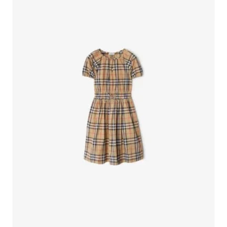 Vestido de algodón a cuadros