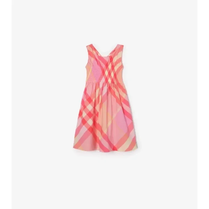 Vestido de algodón a cuadros