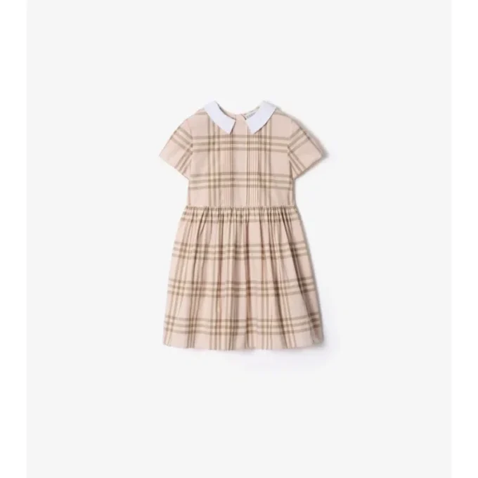 Vestido de algodón a cuadros