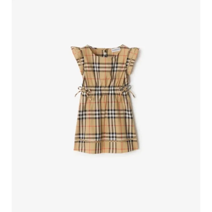 Vestido de algodón a cuadros