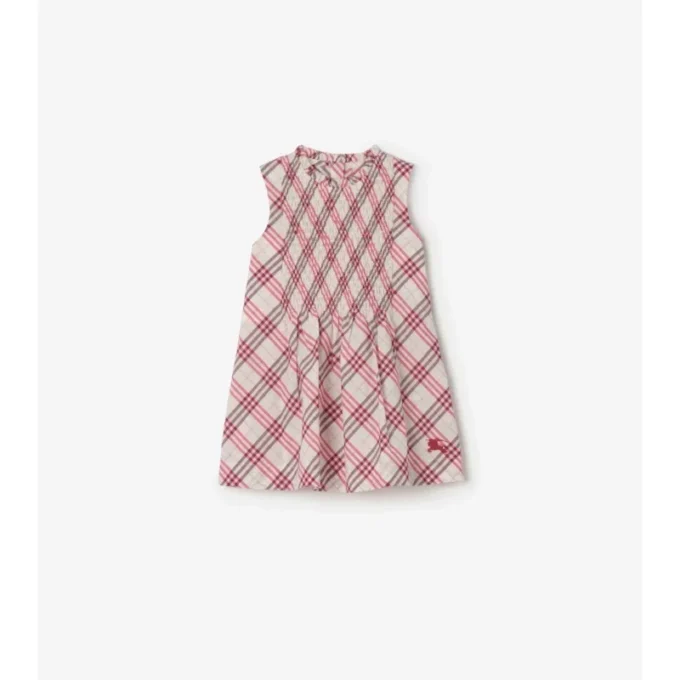 Vestido de algodón a cuadros