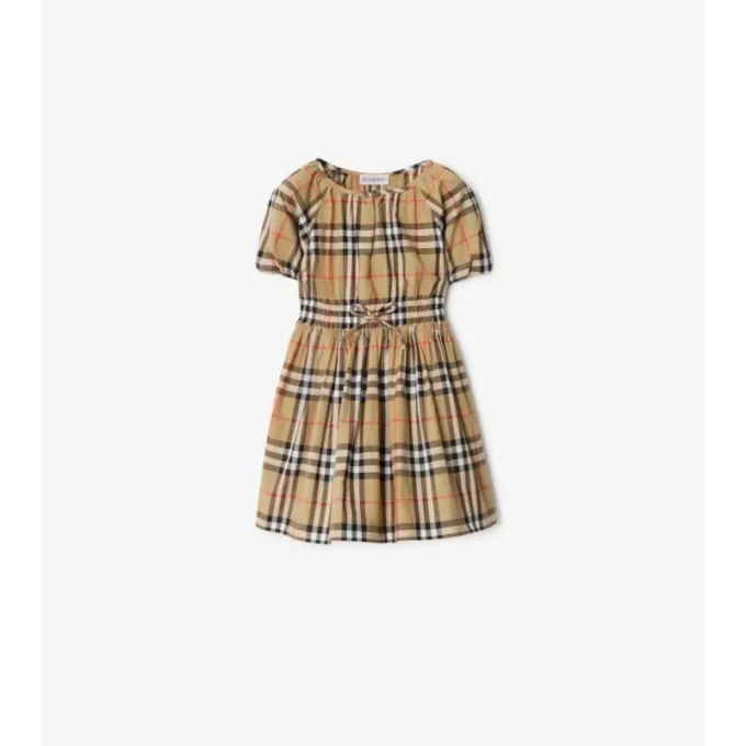 Vestido de algodón a cuadros