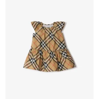 Vestido de algodón a cuadros