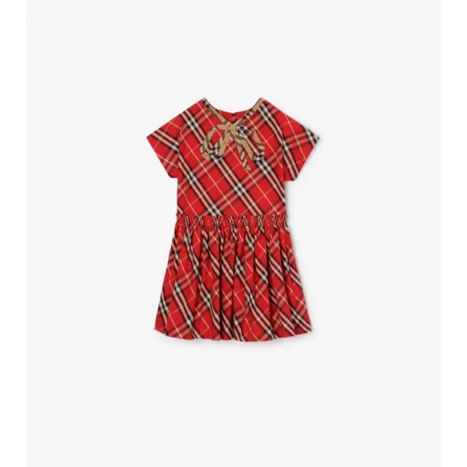 Vestido de algodón a cuadros