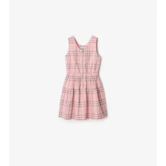 Vestido de algodón a cuadros