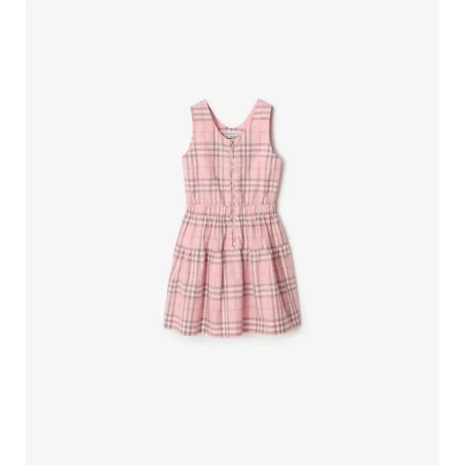 Vestido de algodón a cuadros