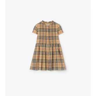 Vestido de algodón a cuadros
