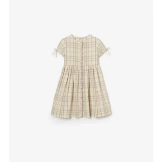 Vestido de algodón a cuadros