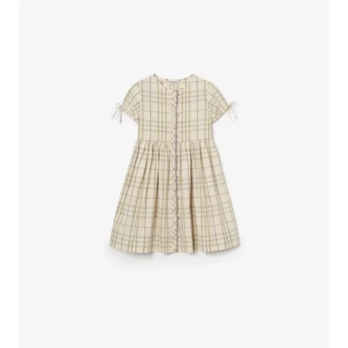 Vestido de algodón a cuadros