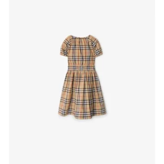Vestido de algodón a cuadros